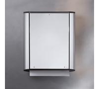 KEUCO Distributeur essuie-mains 14985170000 - fente de visualisation - aluminium anodisé argent/noir