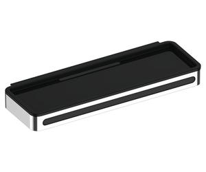 Keuco Plan étagère de douche avec raclette intégrée 28.8 cm noir-chrome 14959010037