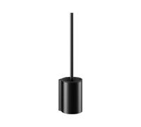 Keuco Plan Garniture de Toilette avec pièce d’Insertion, Noir Mat | Fabriqué en Allemagne, avec vis et chevilles, porte-brosse avec brosse pour toilettes