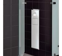 Keuco module WC 2 Plan Integral charnière gauche, chromé / laqué blanc