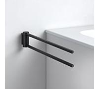 Keuco Plan Noir Selection porte-serviettes 14918370000 2 pièces, 438mm, pivotante , noir