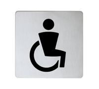 Keuco Plan Plaque de porte de toilettes, WC PMR, 14968010000,