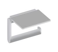 Keuco Plan porte-papier toilette 14973170000 avec étagère, forme ouverte, aluminium, anodisé argent