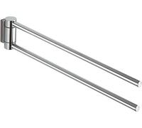 KEUCO Porte-serviettes PLAN 14918, 2 bras pivotants, chromé, 438 mm