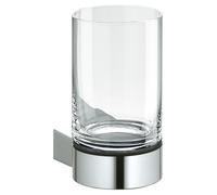 Keuco support de verre Plan 14950079000 Acier inoxydable, avec verre de cristal