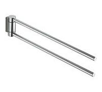 Keuco Plan serviettes Plan , 2 parties 14918170000 438mm, pivotant, aluminium argent anodisé / chrome