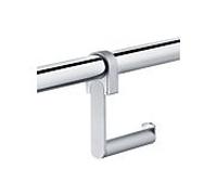 Support de papier toilette Plan Care de KEUCO, rigide, à monter sur poignée coudée, 34962170000, Couleur: Aluminium anodisé argent / chromé