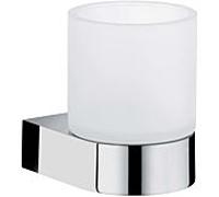 porte-verre Keuco Edition 300 30050019000 chromé, avec cristal, dépoli