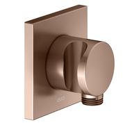 Raccord de tuyau KEUCO IXMO 59592290002 or rose brossé, avec support de douche, rosace carrée