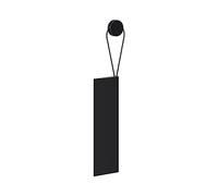 Keuco Raclette de Douche en Silicone, avec Support Mural, Couleur : Noir | Essuie-vitre à coller, 26,4x8,2x1,7 cm, sans traces, racloir pour la douche,