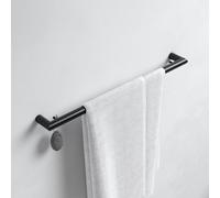 KEUCO Porte-serviettes Reva 12801370600 600 mm Noir mat avec crochets intégrés