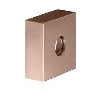 KEUCO rosace de prolongation pour raccords G 1/2 UP, forme de rosace carrée, 59545290282, Couleur: rouge or brossÃ©