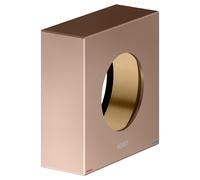 KEUCO rosace de rallonge pour mitigeur encastré, forme de rosace carrée, 59551290382, Couleur: rouge or brossÃ©