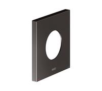KEUCO Rosace murale surdimensionnée pour mitigeur monocommande et mitigeur de douche encastré, carrée, 59551350092, Couleur: noir titane brossé