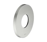 KEUCO Rosace murale surdimensionnée pour robinetterie thermostatique encastrée, ronde, 59553060091, Couleur: acier inoxydable