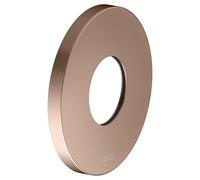 KEUCO Rosace murale surdimensionnée pour robinetterie thermostatique encastrée, ronde, 59553290091, Couleur: rouge or brossÃ©