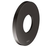 KEUCO Rosace murale surdimensionnée pour robinetterie thermostatique encastrée, ronde, 59553350091, Couleur: noir titane brossé