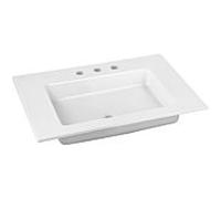 Keuco Royal 60 Céramique lavabo 32140310703 70,5x53,8 cm, blanc , avec 3 trous pour robinetterie et système de trop-plein Clou