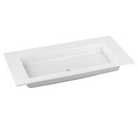 KEUCO ROYAL 60 lavabo à encastrer en céramique, 1057x17x538mm, sans trou pour robinet, blanc, 32150311000