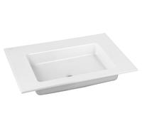 KEUCO ROYAL 60 lavabo à encastrer en céramique, 704x17x538mm, sans trou pour robinet, blanc, 32140310700