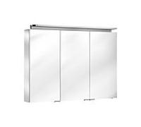 Keuco Royal L1 miroir match0 13604171301 anodisé teinté argent, 1000x742x150mm
