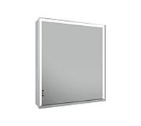 Keuco Royal Lumos armoire à glace 14301172103 650x735x165mm, argent anodisé, porte longue, butée à droite, tige murale