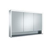 Keuco Royal Lumos armoire à glace 14305171305 1200x735x165mm, argent anodisé, chauffage miroir, 3 portes courtes, porche mural
