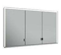 Keuco Royal Lumos armoire à glace 14305172303 tige murale, argent anodisé, 3 portes longues, 1200 x 735 x 165 mm