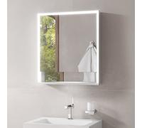 KEUCO Royal Lumos armoire de toilette murale 1 porte, porte courte, étagère ouverte, charnières à gauche, 650mm, 14301171201, Exécution: sans commande Dali