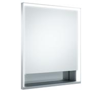 KEUCO Royal Lumos armoire de toilette encastrable 1 porte, porte courte, avec miroir chauffant, charnières à gauche, 650mm, 14331171204, Exécution: sans commande Dali