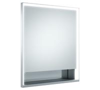KEUCO Royal Lumos Armoire de toilette encastrable 1 porte, porte courte, avec miroir chauffant, charnières à gauche, 650mm, 14311171205, Exécution: avec commande Dali