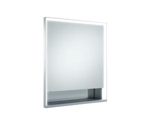 KEUCO Royal Lumos armoire de toilette encastrable 1 porte, porte courte, avec miroir chauffant, charnières à droite, 650mm, 14311171104, Exécution: sans commande Dali