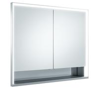 KEUCO Royal Lumos armoire de toilette encastrable 2 portes, porte courte, avec miroir chauffant, 900mm, 14333171304, Exécution: sans commande Dali