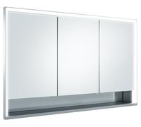 KEUCO Royal Lumos armoire de toilette encastrable 3 portes, porte courte, étagère ouverte, 1200mm, 14335171301, Exécution: sans commande Dali