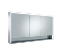 KEUCO Royal Lumos armoire de toilette murale 3 portes, porte courte, avec miroir chauffant, 1400mm, 14306171304, Exécution: sans commande Dali