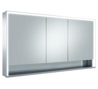 KEUCO Royal Lumos armoire de toilette murale 3 portes, porte courte, étagère ouverte, 1400mm, 14306171303, Exécution: avec commande Dali