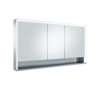 KEUCO Royal Lumos armoire de toilette murale 3 portes, porte courte, étagère ouverte, 1400mm, 14326171301, Exécution: sans commande Dali
