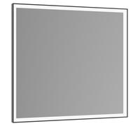 KEUCO ROYAL LUMOS Miroir lumineux couleur de lumière réglable, 700x650mm, avec miroir chauffant, 14598132000, Couleur: aluminium anodisÃ© noir