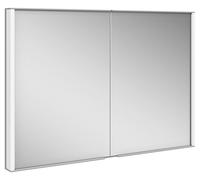 KEUCO ROYAL MATCH armoire de toilette encastrable, 2 portes en miroir double cristal, 1000mm, 12813171301