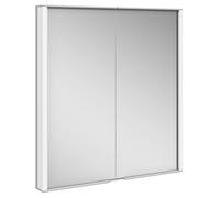 KEUCO ROYAL MATCH armoire de toilette encastrable, 2 portes en miroir double cristal, 650mm, 12811171301