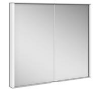KEUCO ROYAL MATCH armoire de toilette encastrable, 2 portes en miroir double cristal, 800mm, 12812171301