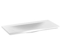 KEUCO ROYAL REFLEX lavabo à encastrer en fonte minérale, sans trou pour robinetterie, sans trop-plein, 1000x30x490mm, blanc, 34071311000