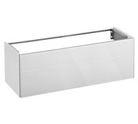 KEUCO ROYAL REFLEX meuble sous-lavabo, 1 tiroir frontal, 1296x450x487mm, 34080210000, Corps/Avant: Blanc décor brillant / Blanc verre
