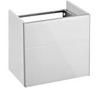 Keuco Royal Reflex - Meuble sous vasque avec 1 porte & charnières à droite 496x450x347mm truffe/truffe satiné mat