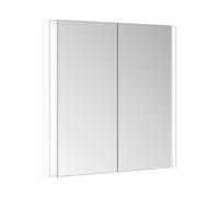 KEUCO SOMARIS Armoire de toilette encastrable 2 portes, avec miroir chauffant, 800mm, 14512512101, Couleur: Blanc Mat