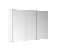 Armoire de toilette KEUCO Somaris avec éclairage 14504513100 120x71x12,7cm, montage mural, 3 portes, blanc mat