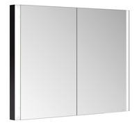 KEUCO SOMARIS Armoires de toilette encastrables 2 portes, avec miroir chauffant, 1000mm, 14513372101, Couleur: Noir Mat