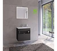 Keuco Stageline 32852970000 65 x 62,5 x 49 cm, décor vulcanite, verre vulcanite satiné, sans électricité