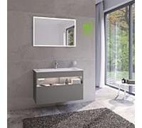 Keuco Stageline 32872290100 100 x 62,5 x 49 cm, Inox laqué mat satiné, Inox verre satiné, avec électricité