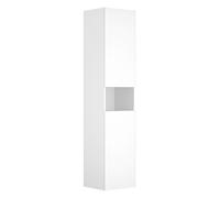 KEUCO STAGELINE Armoires hautes, 2 portes, charnières à gauche, 400x1800x360mm, avec éclairage LED, 32831180101, Corps/Avant: Cachemire Dekor matt / Cachemire Glas